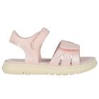 Girls Pink Logo Sandals, 1, hi-res