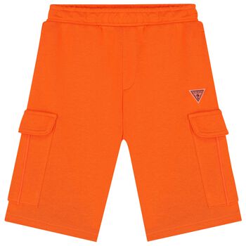 Bright Orange Pocket Shorts