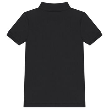 Boys Black Logo Polo Shirt