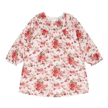 Baby Girls Ivory & Pink Floral Dress