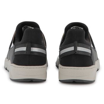 Boys Black Logo Trainers