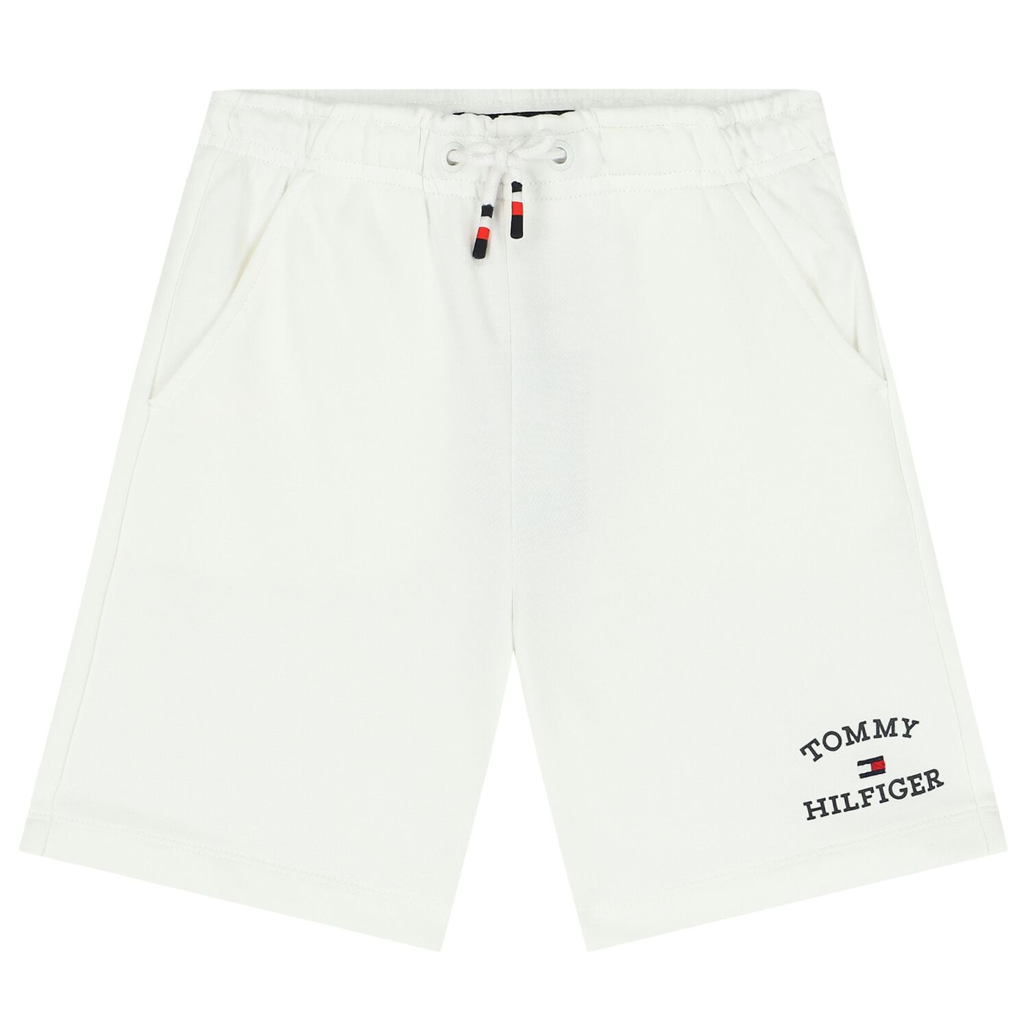 Boys White Logo Shorts, 2, hi-res