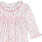 Baby Girls White & Pink Rose Renaissance Babygrow, 1, hi-res