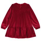 Girls Red Sparkle Velvet Dress Set, 2, hi-res