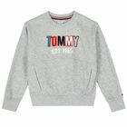 سويت شيرت بالشعار باللون الرمادى للبنلت , 1, hi-res