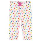 Younger Girls White Stars Joggers, 1, hi-res