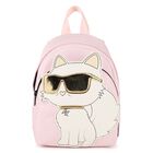 Girls Pink Choupette Logo Backpack, 1, hi-res