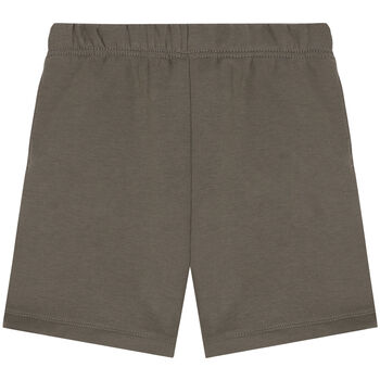 Beige Logo Shorts