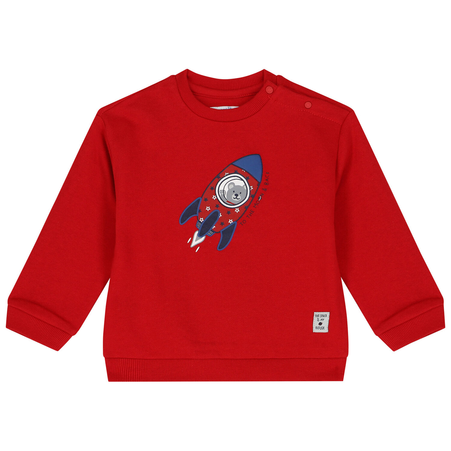 Younger Boys Red, Navy Blue & Grey 3 Piece Tracksuit, 1, hi-res image number null