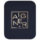 بطانية اولاد بالشعار باللون الأزرق الداكن والذهبي للأطفال, 3, hi-res