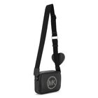 Girls Black Rhinestone Logo Leather Handbag ( 17CM ), 1, hi-res