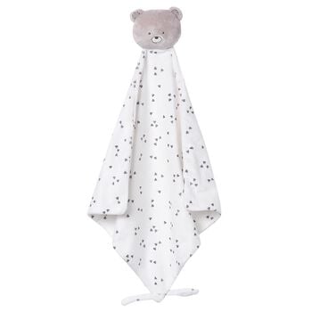 White Teddy Bear Baby Doudou Comforter