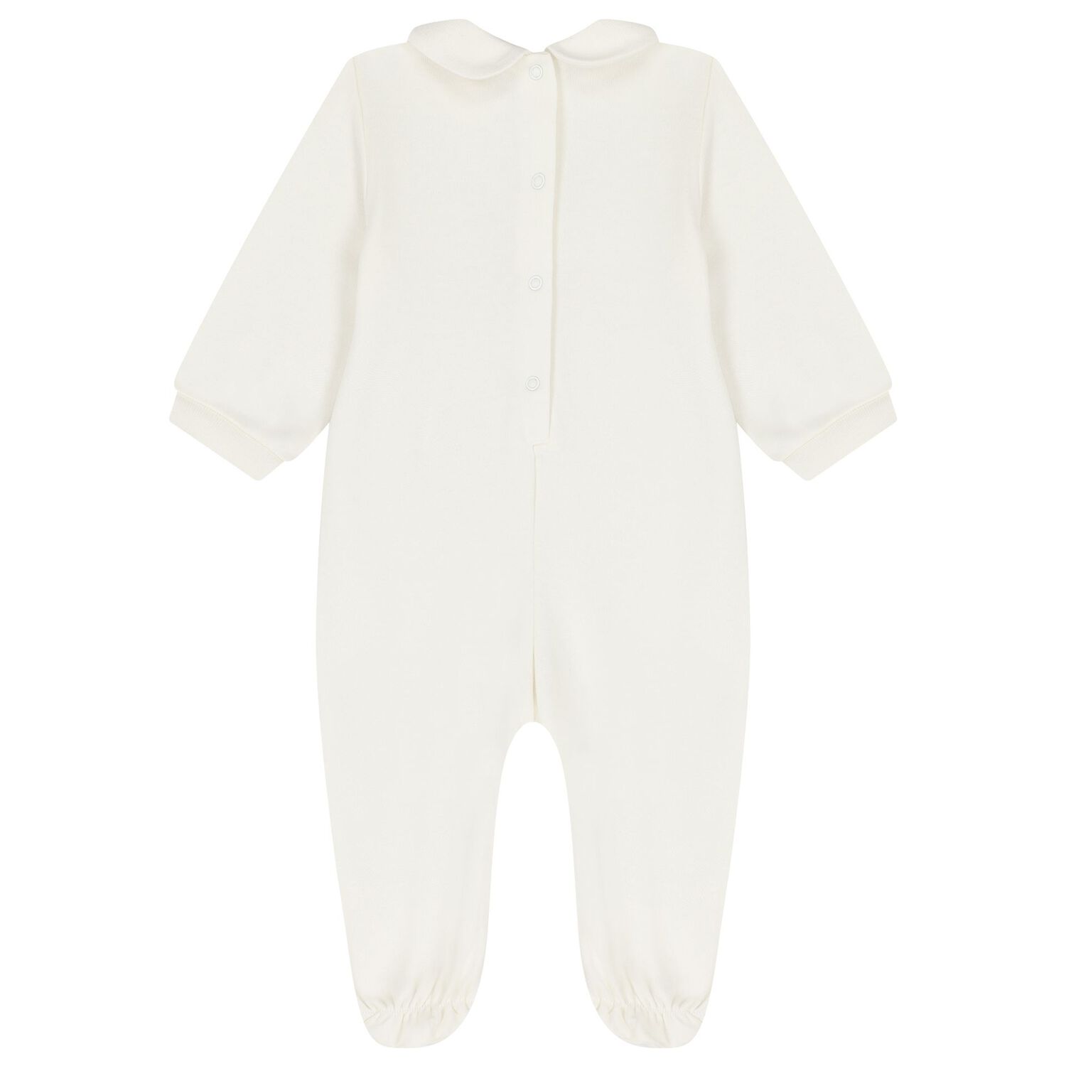 Baby Girls Ivory Teddy Bear Babygrow, 1, hi-res