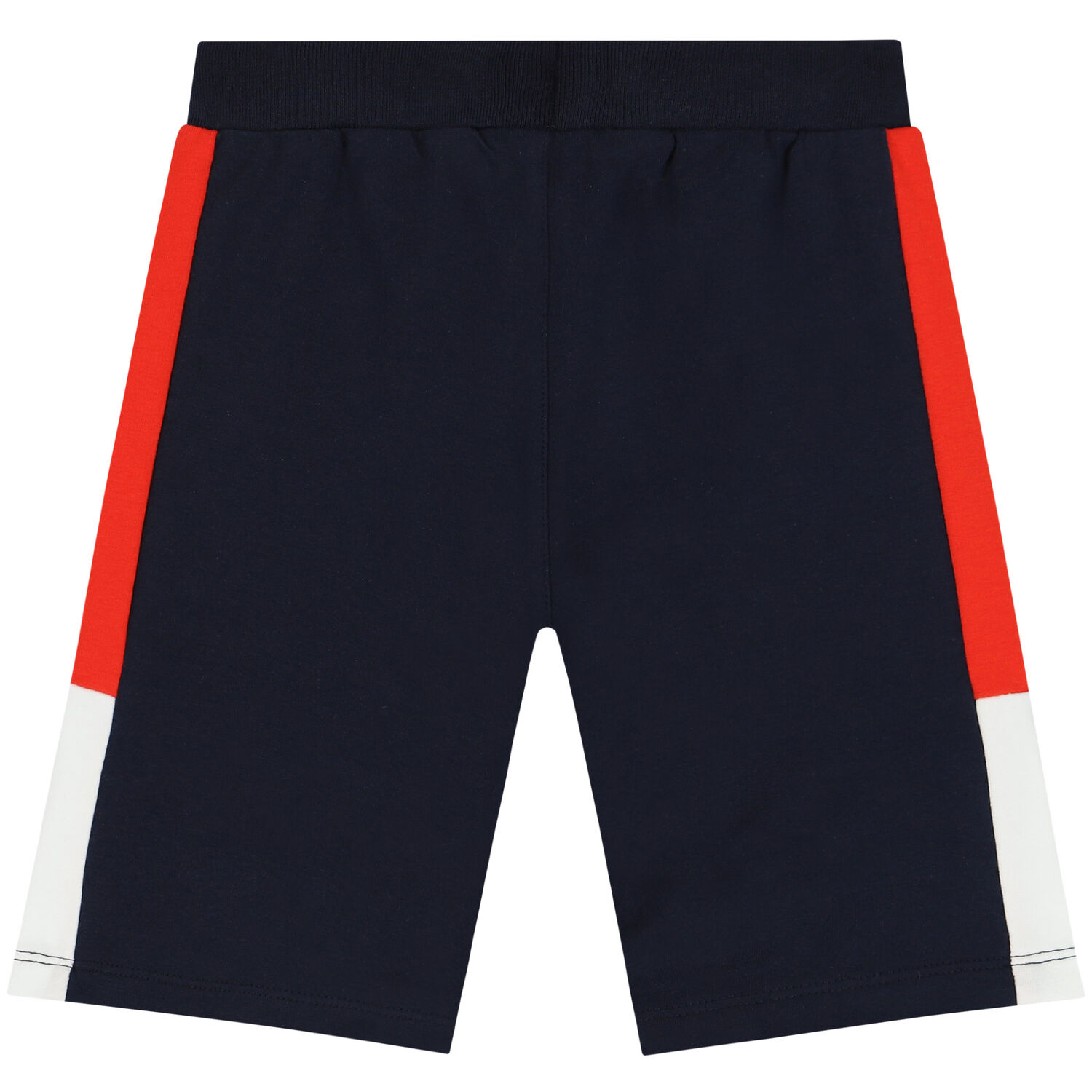 Younger Boys Navy Blue Logo Shorts, 1, hi-res