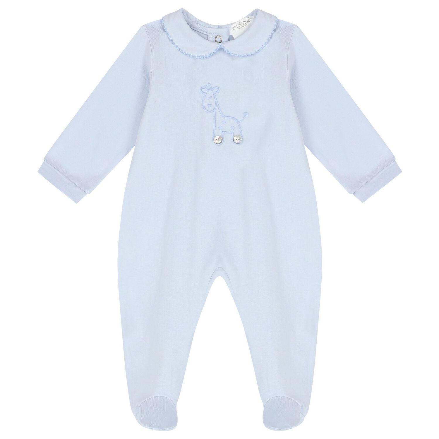 Baby Boys Blue Giraffe Babygrow Gift Set, 2, hi-res