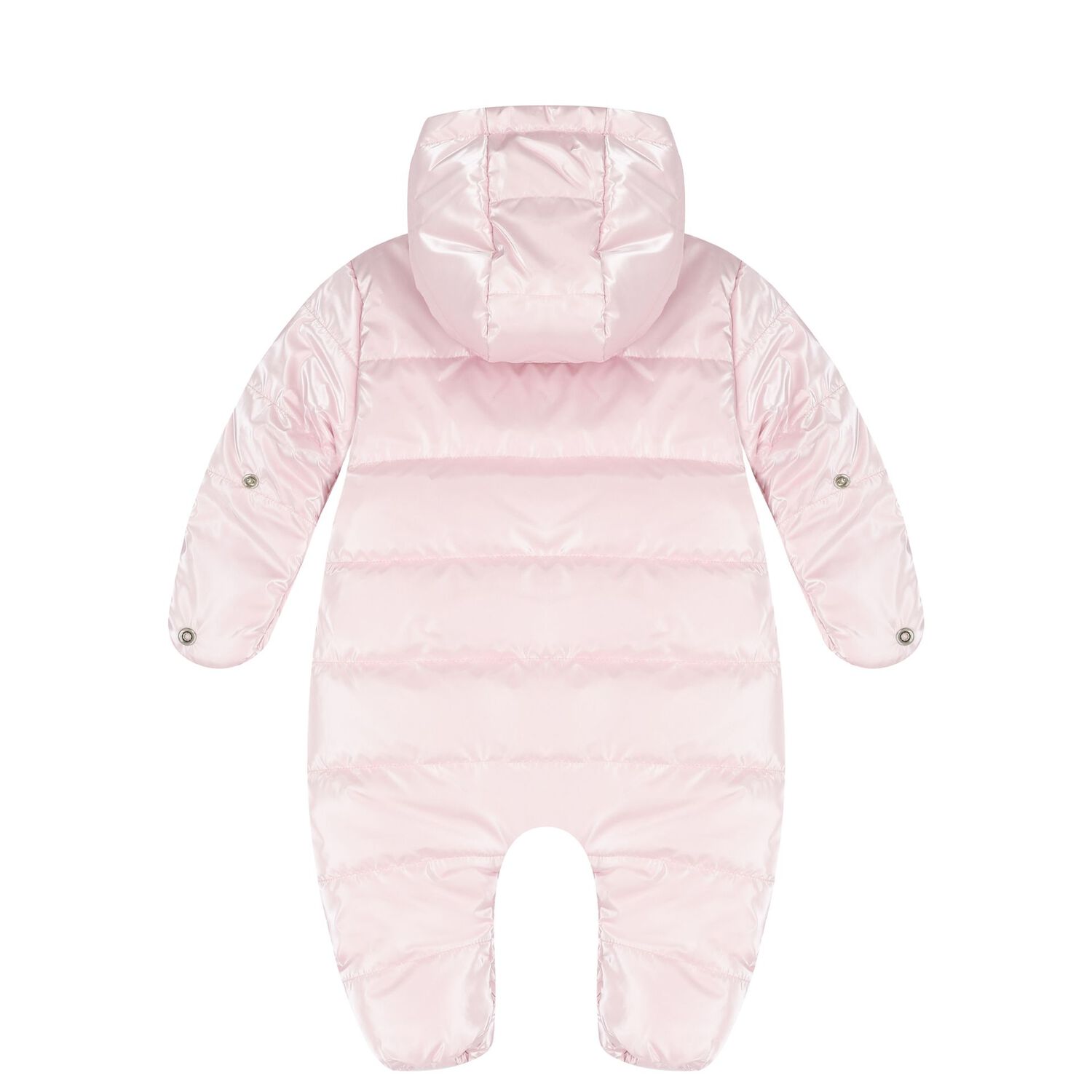 Baby Girls Pink Logo Snow Suit, 1, hi-res image number null