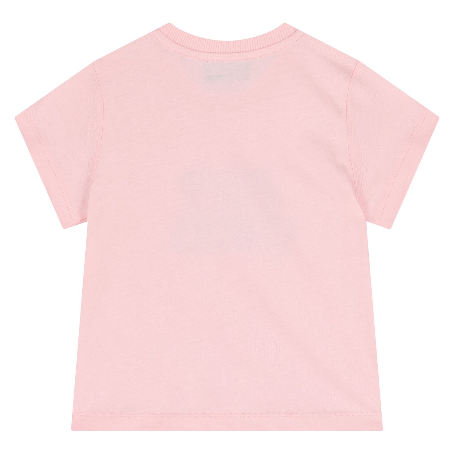 Younger Girls Pink Teddy Bear Logo T-Shirt, 2, hi-res