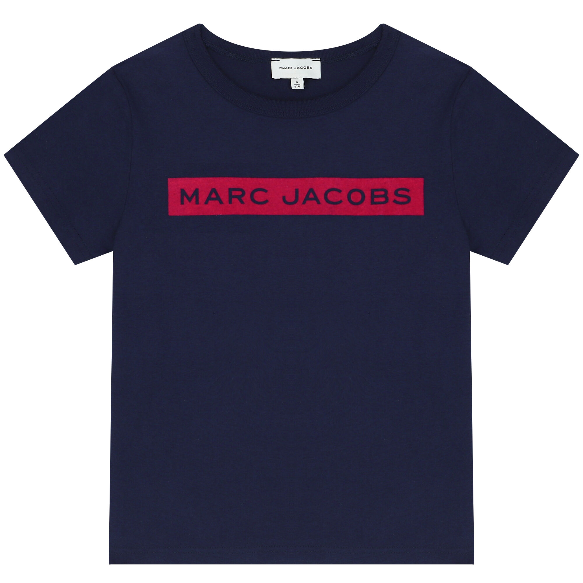 競売 Logo Blue Navy Girls JACOBS MARC T-Shirt USA Couture Junior | トップス