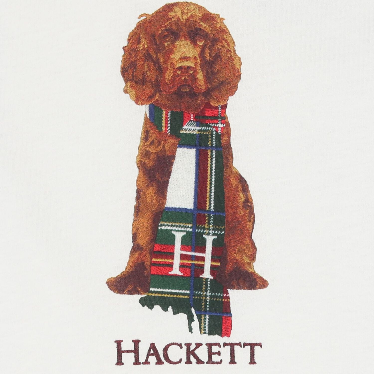 Boys White Dog Logo T-Shirt, 1, hi-res