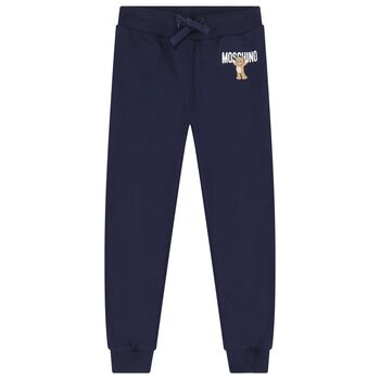 Navy Blue Teddy Bear Logo Joggers