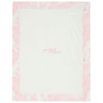 Ivory & Pink Geo Map Logo Blanket