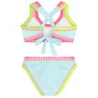 Girls Light Blue Embroidered Bikini, 1, hi-res