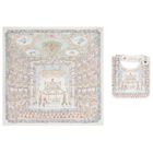 White & Blue Nutcracker Baby Carré Swaddle & Bib Gift Set, 1, hi-res