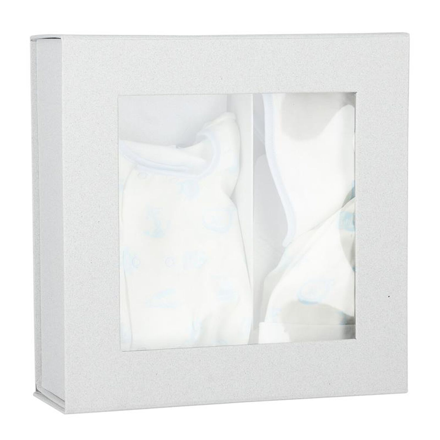 Baby Boys White & Blue Babygrow Gift Set, 1, hi-res image number null