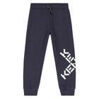 Boys Grey Logo Joggers, 1, hi-res