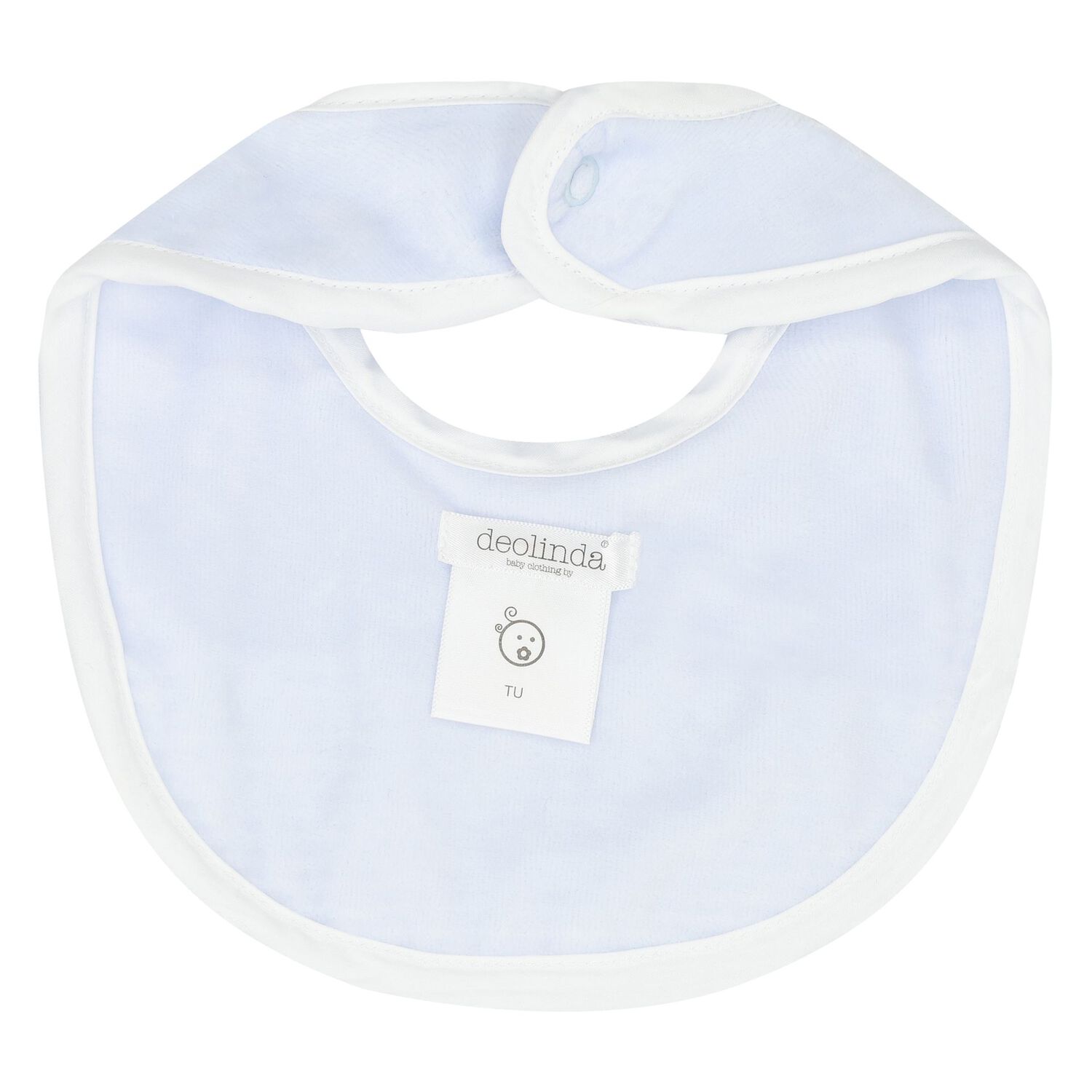 Baby Boys Blue Smocked Bib, 1, hi-res image number null