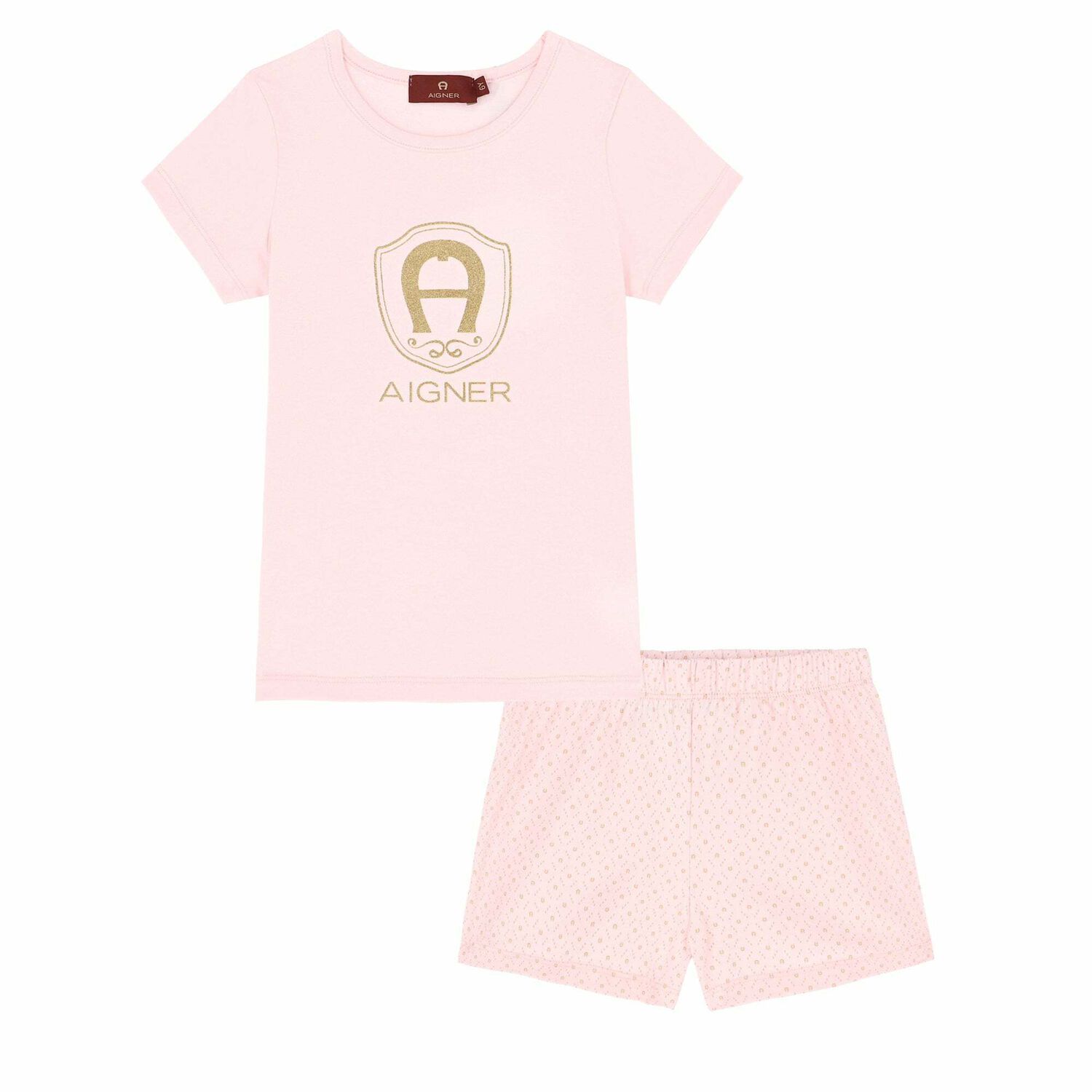 Girls Pink Logo Pyjamas, 1, hi-res image number null
