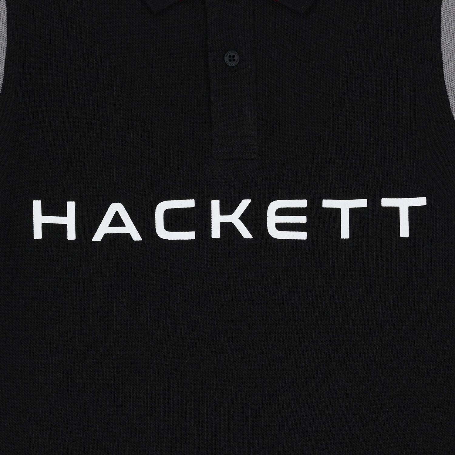 تيشيرت بولو للاولاد بالشعار باللون الابيض والاسود, 3, hi-res image number null