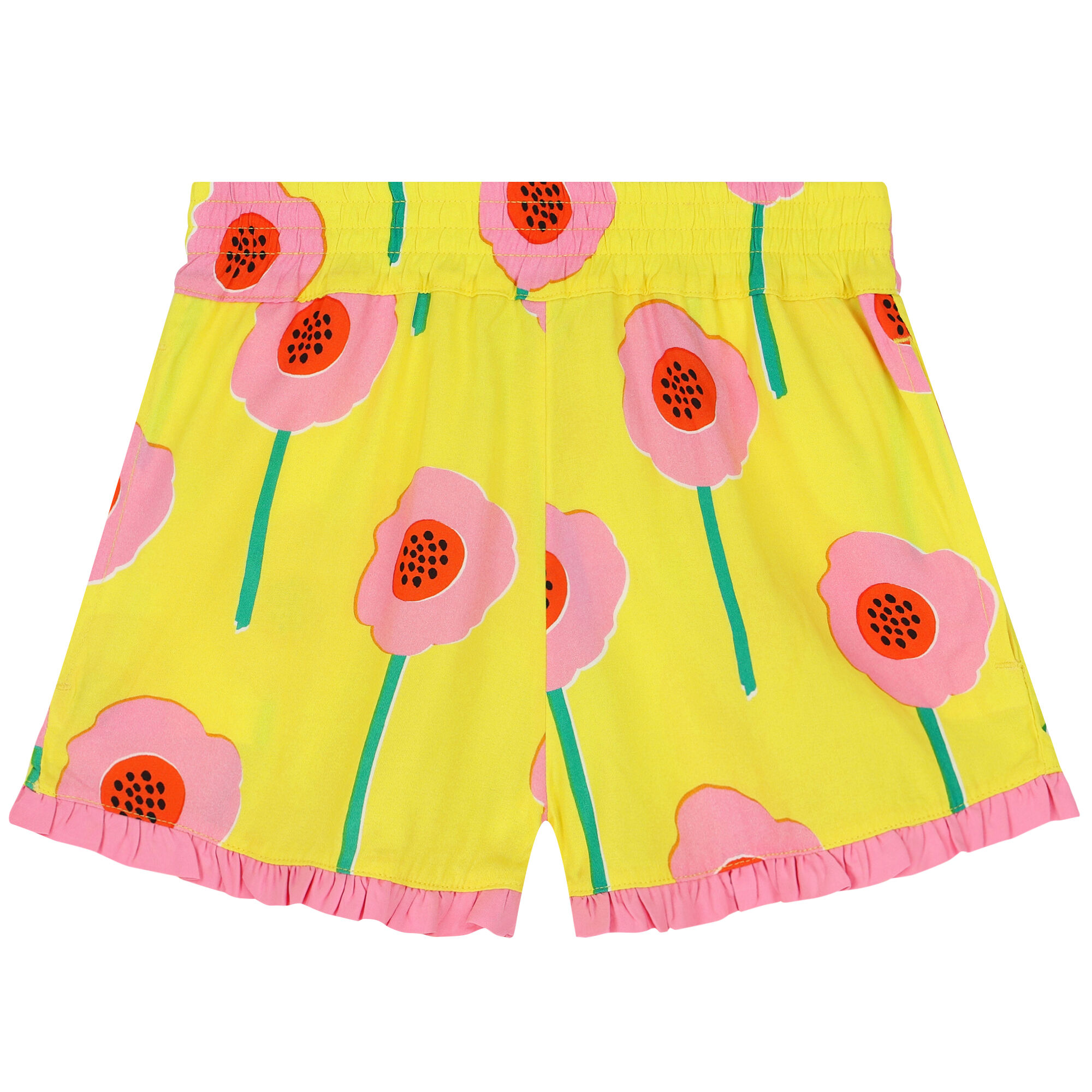 Stella McCartney Girls Yellow Pink Flower Shorts Junior Couture Bahrain