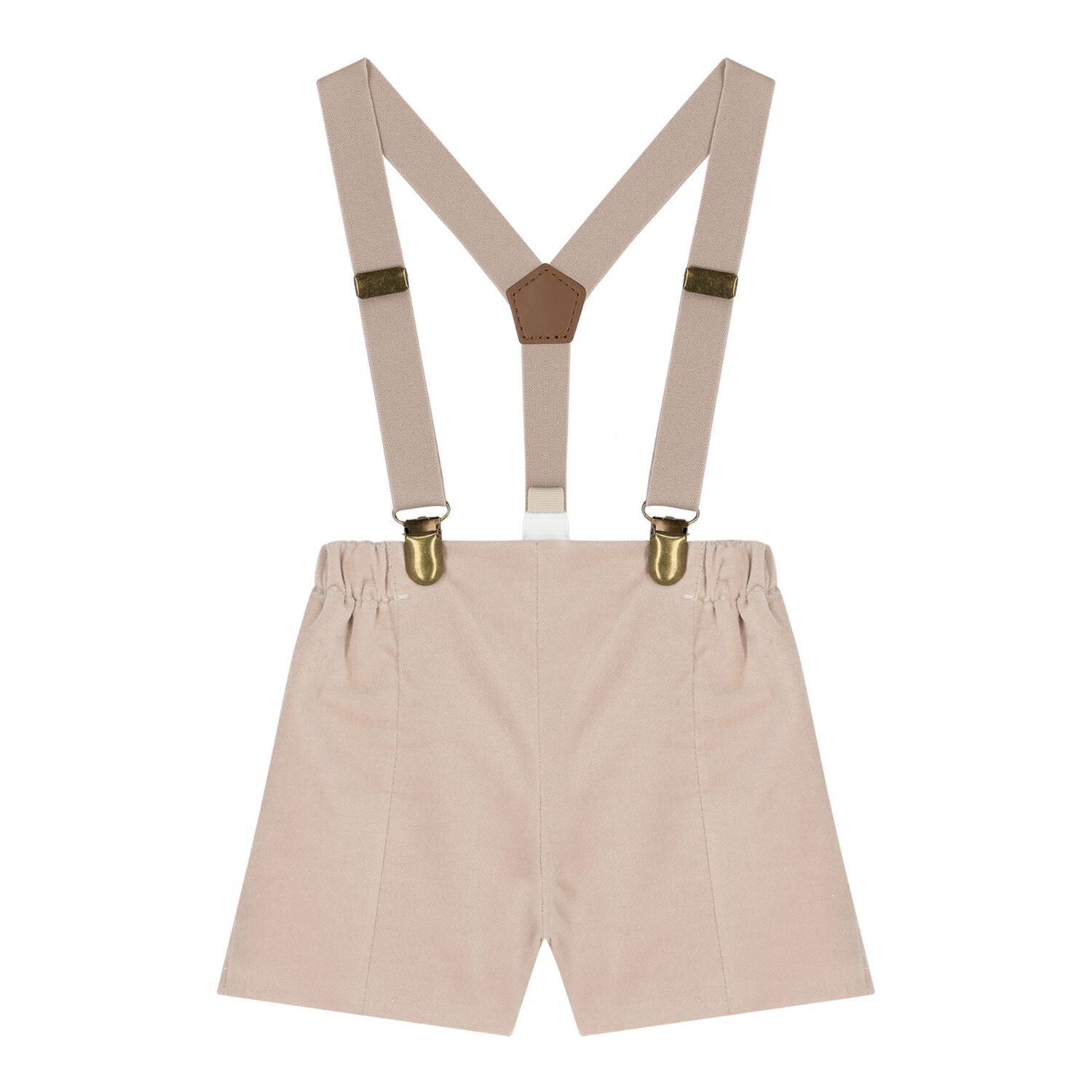 Baby Boys White & Beige Shorts Set, 2, hi-res