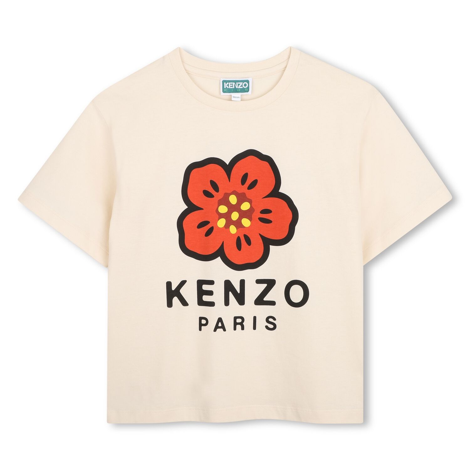 Girls Ivory Boke Flower T-Shirt, 1, hi-res