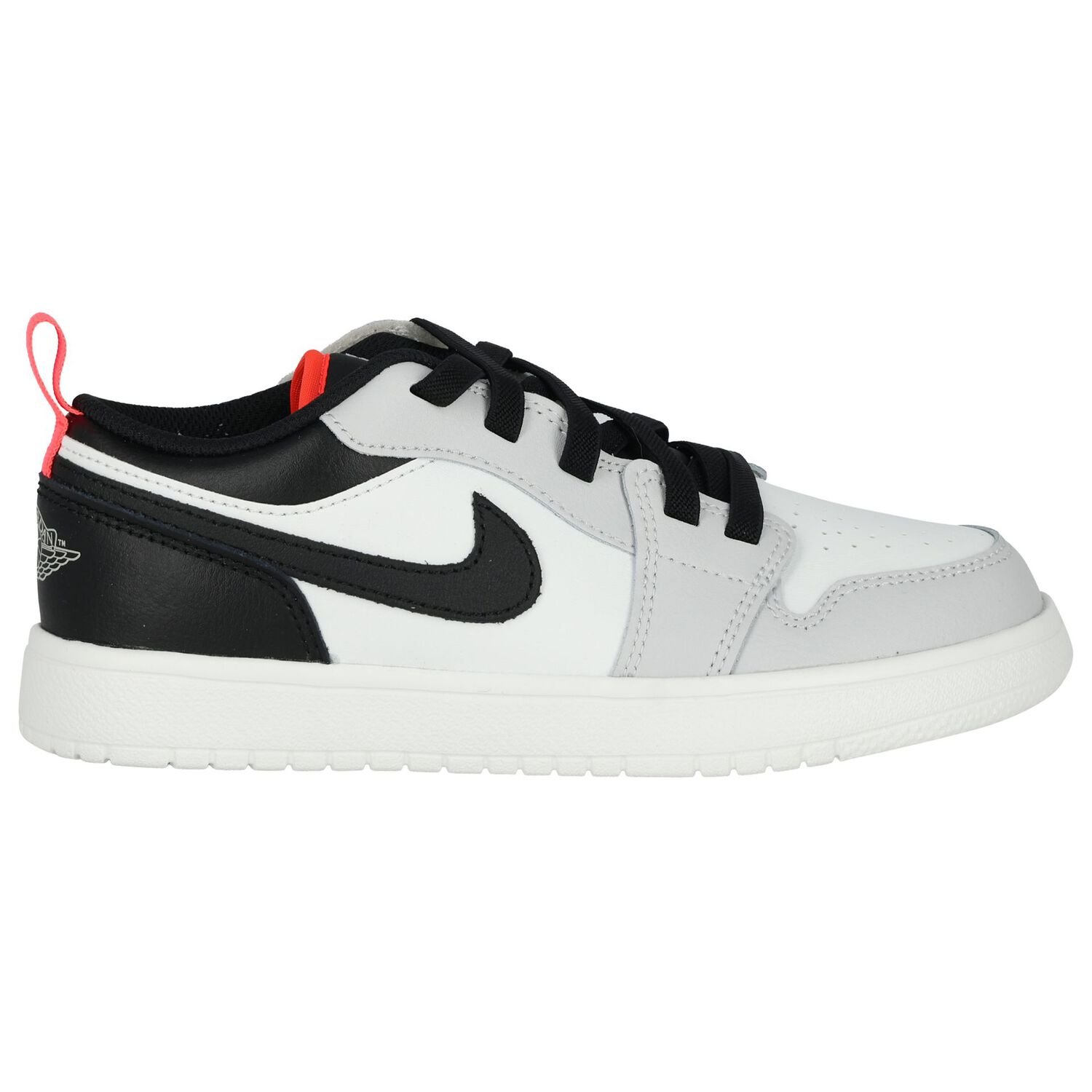 White, Grey & Black Air Jordan 1 Low Alt Trainers, 6, hi-res