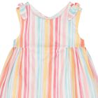 Baby Girls Multi-Coloured Striped Dress, 1, hi-res