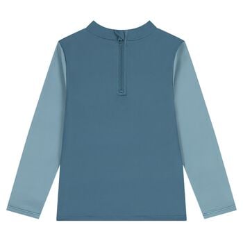 Boys Blue Whale Rash Vest