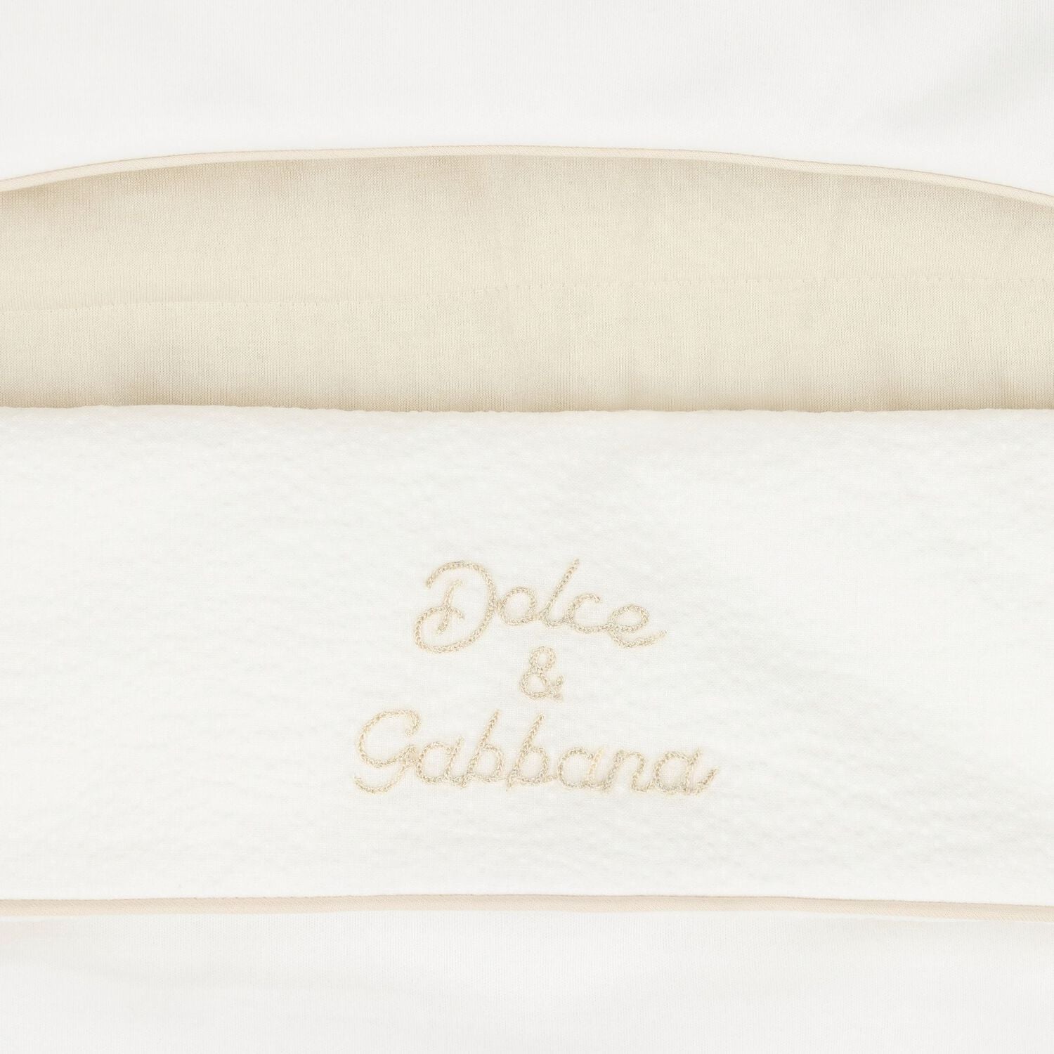 White & Beige Logo Baby Nest, 1, hi-res