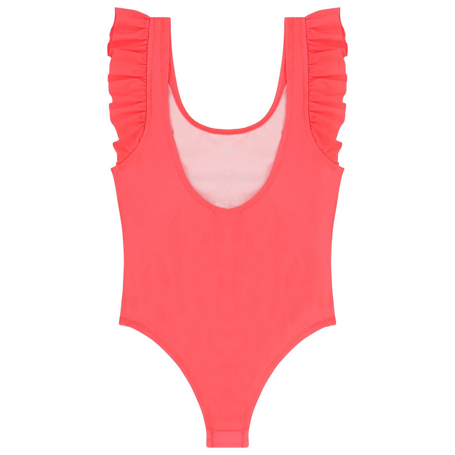 مايوه بنات ترتر باللون المرجاني, 1, hi-res