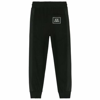 Boys Black Logo Joggers