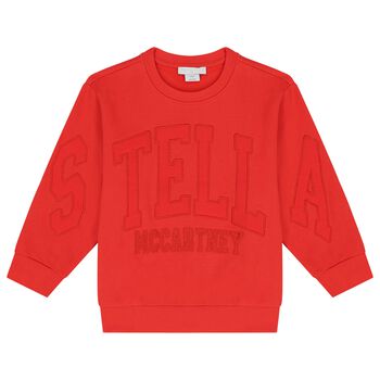 Boys Red Logo Sweatshirt