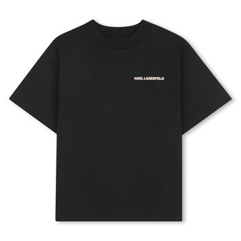 Boys Black Ikonik Logo T-Shirt