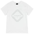 Boys White Logo T-Shirt, 2, hi-res