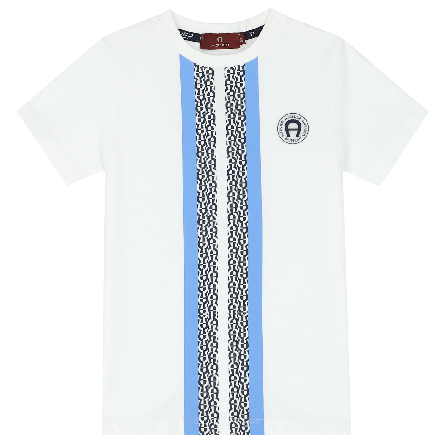 Boys White Logo T-Shirt, 2, hi-res image number null