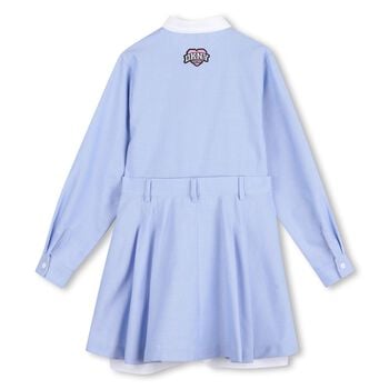 Girls Blue Logo Dress