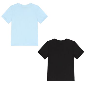Boys Black & Blue Logo T-Shirts ( 2-Pack )