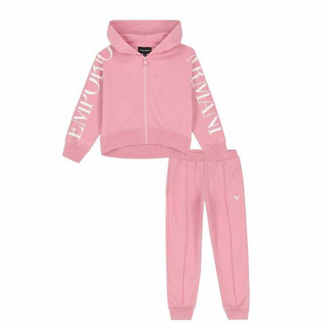 Pink armani tracksuit online