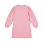 Girls Pink Logo Teddy Bear Sweatshirt Dress, 1, hi-res