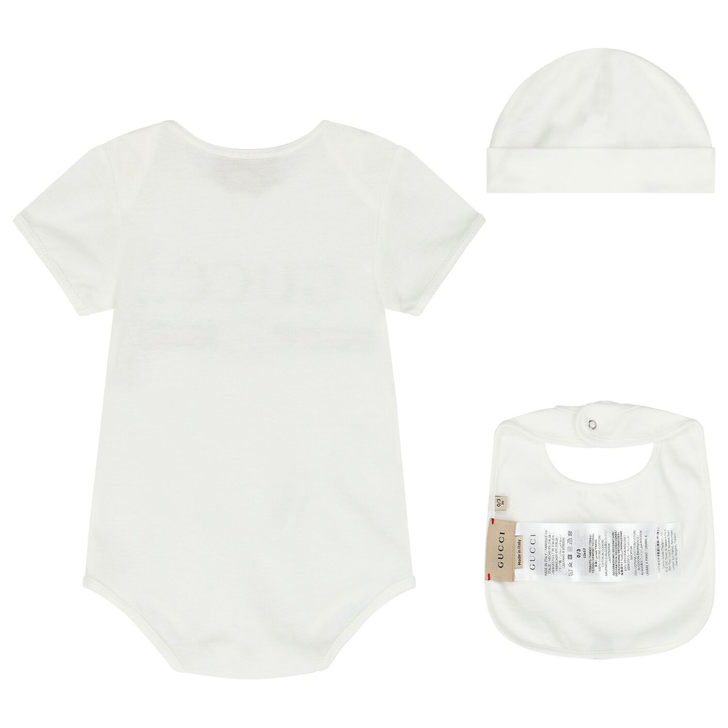 White Logo Baby Gift Set, 1, hi-res